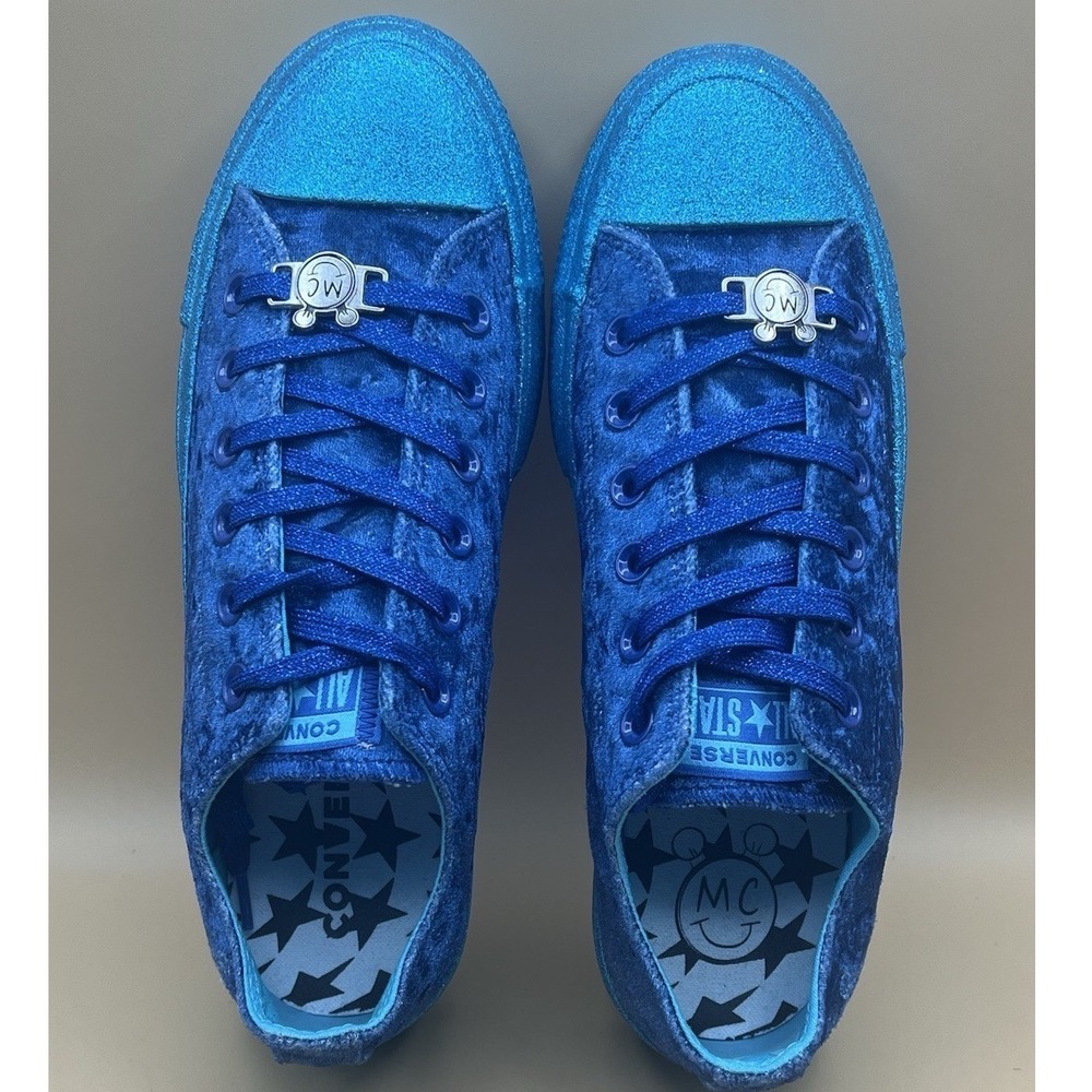 Converse x Miley Cyrus All Star Lift Ox Platform Blue Velvet - Women's Size 7.5 - Picture 6 of 8